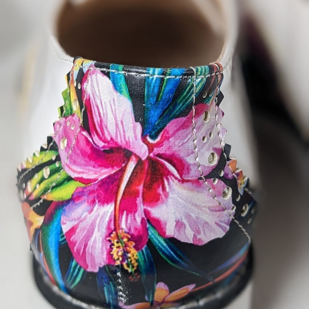 Goby Flowers Oxford Shoes GNG303 Size 38 Like New Condition - Picture 9 of 9